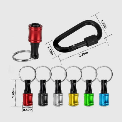Compact Keychain Bit Holder 1/4 Driver