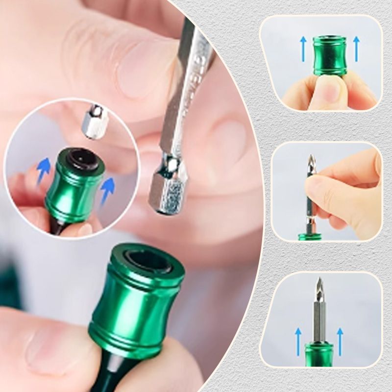 Compact Keychain Bit Holder 1/4 Driver