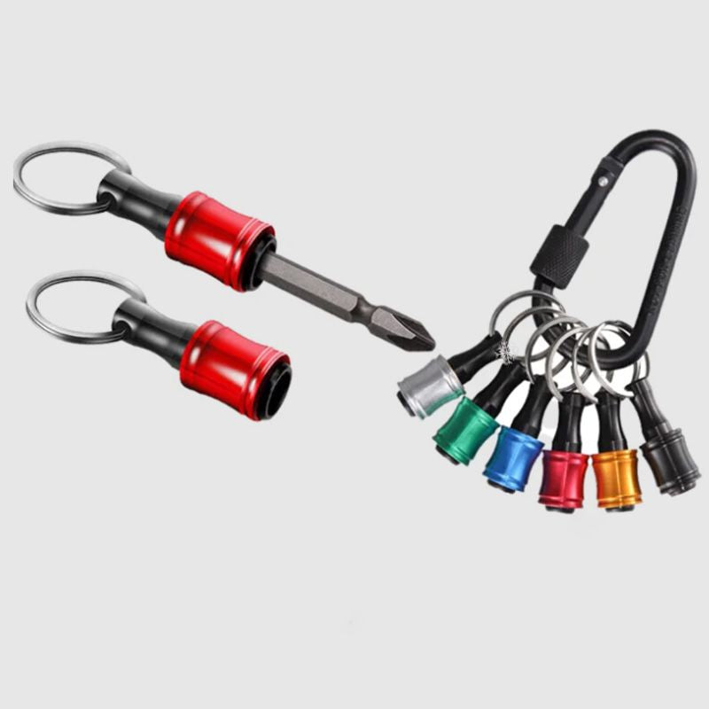 Compact Keychain Bit Holder 1/4 Driver