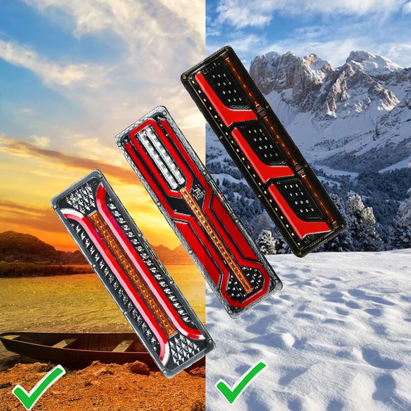 Bright LED Rear Tail Lights - 2 Pack