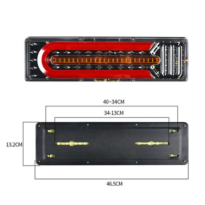 Bright LED Rear Tail Lights - 2 Pack