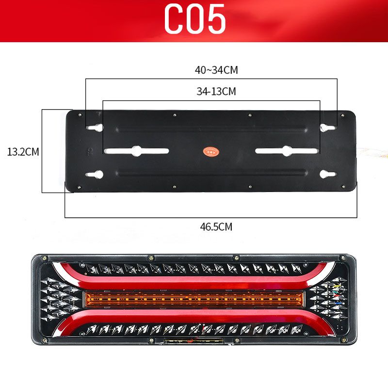 Bright LED Rear Tail Lights - 2 Pack