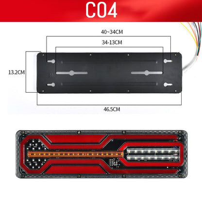 Bright LED Rear Tail Lights - 2 Pack