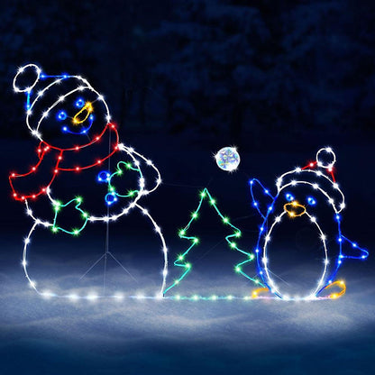 Colorful Flashing Snow Globe Lamp