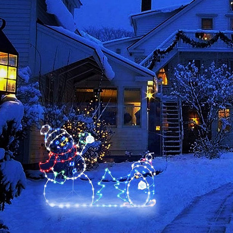Colorful Flashing Snow Globe Lamp