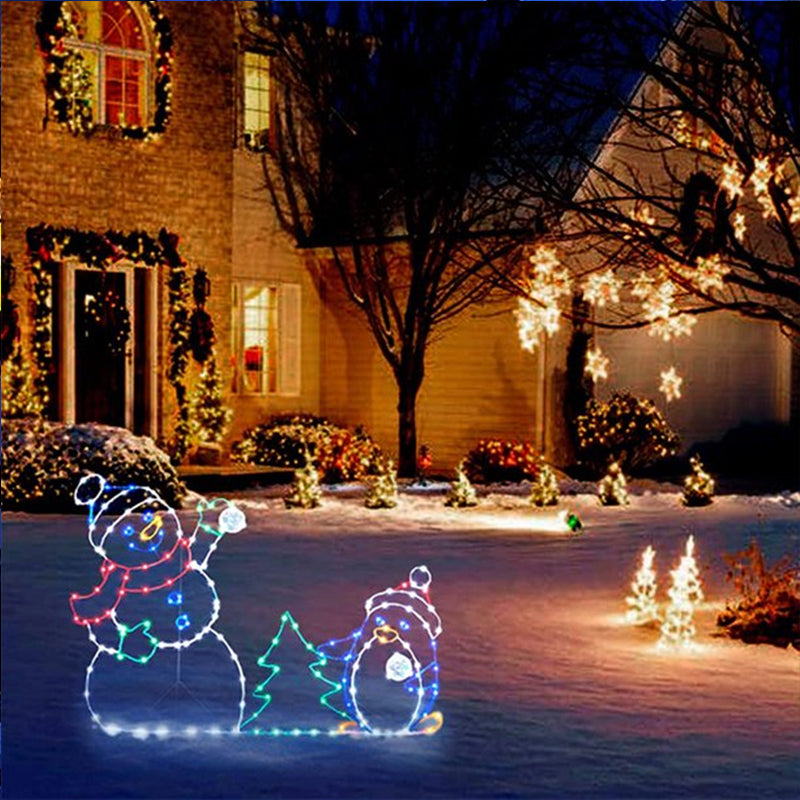 Colorful Flashing Snow Globe Lamp