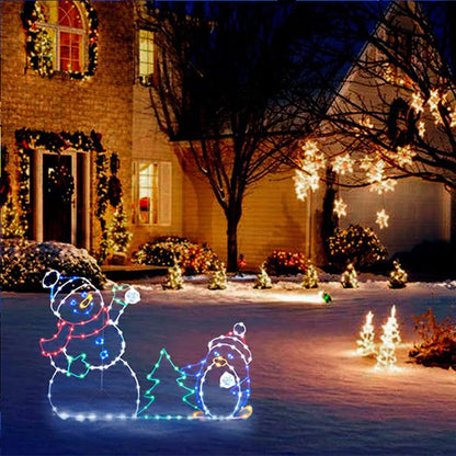 Colorful Flashing Snow Globe Lamp