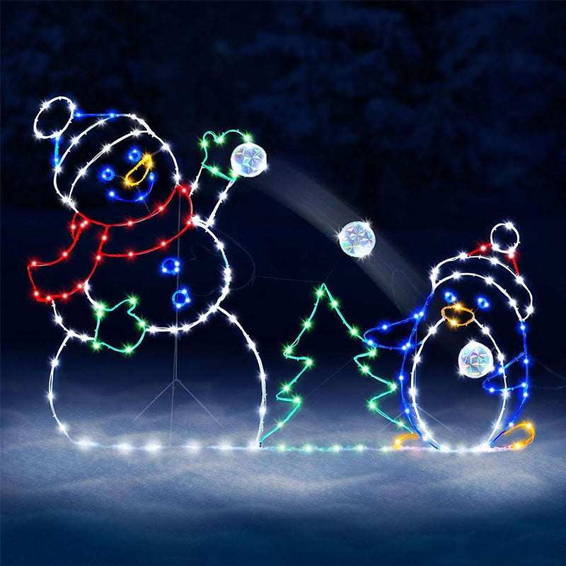Colorful Flashing Snow Globe Lamp - Cofik