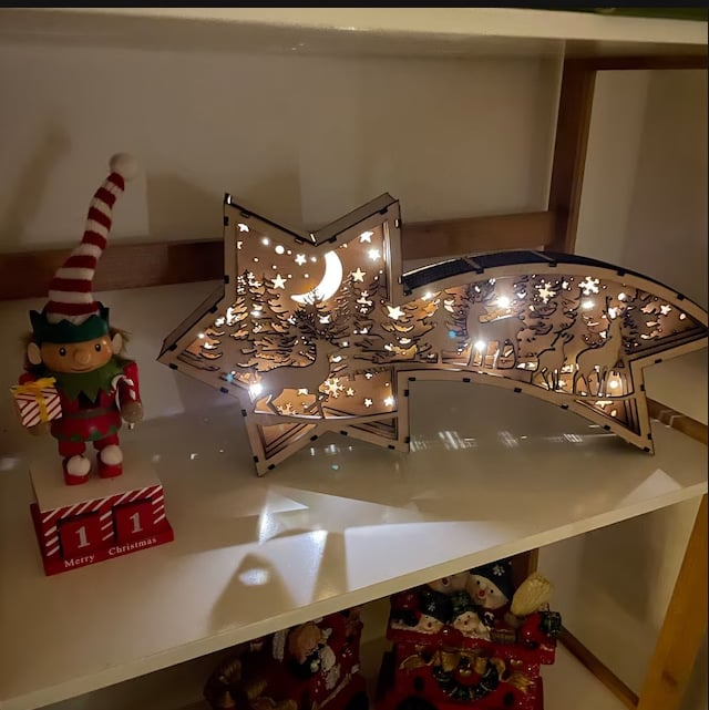 Festive LED Holiday Star Desk Lamp