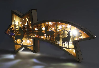 Festive LED Holiday Star Desk Lamp