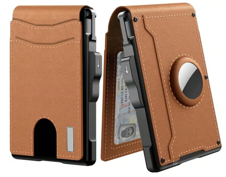 Thin Leather RFID Wallet Credit Card Money Clip Holder - Cofik
