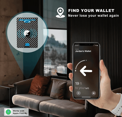 Thin Leather RFID Wallet Credit Card Money Clip Holder