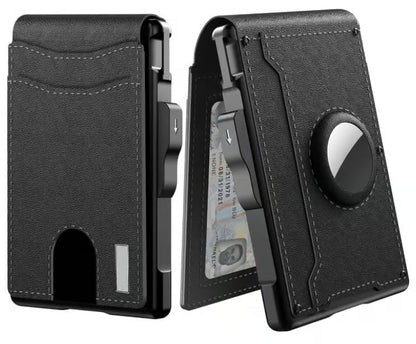 Thin Leather RFID Wallet Credit Card Money Clip Holder