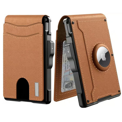Thin Leather RFID Wallet Credit Card Money Clip Holder