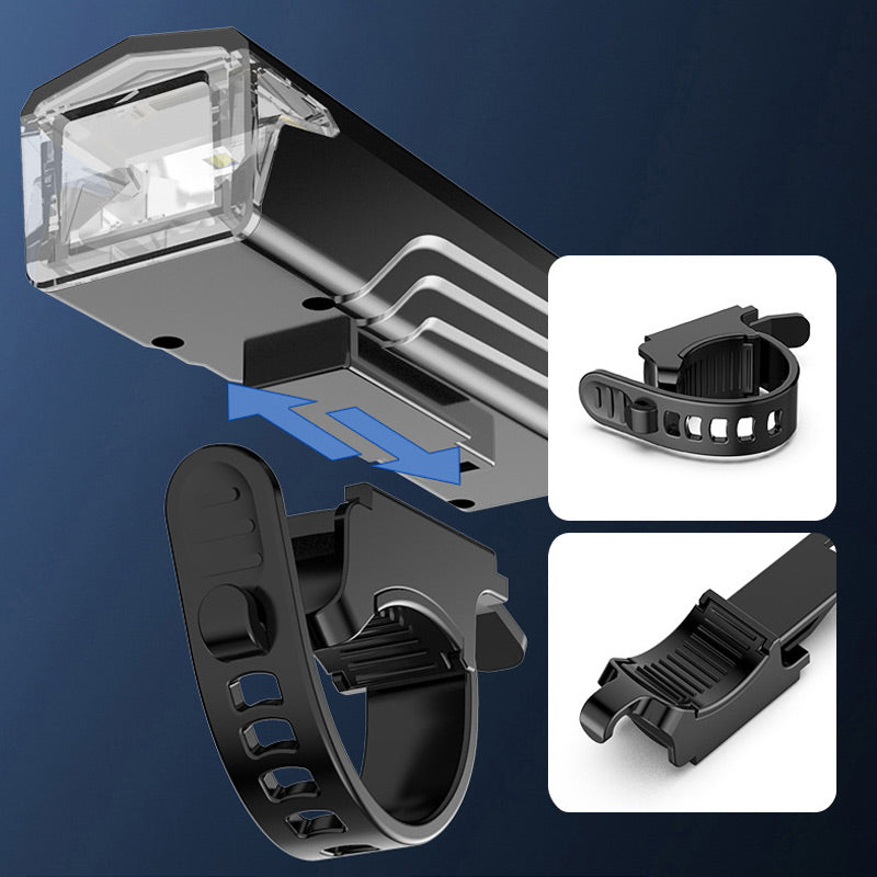 Bright LED Bike Front Light Rechargeable Waterproof