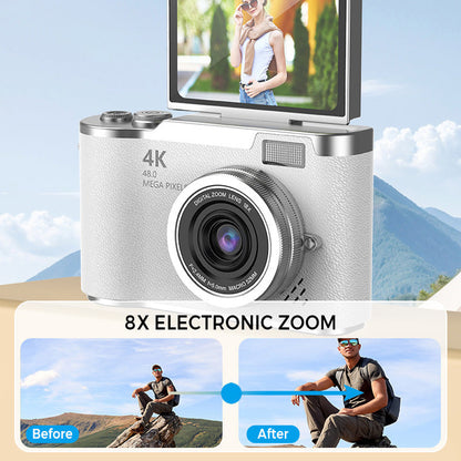 Compact 4K HD Flip Screen Video Camera