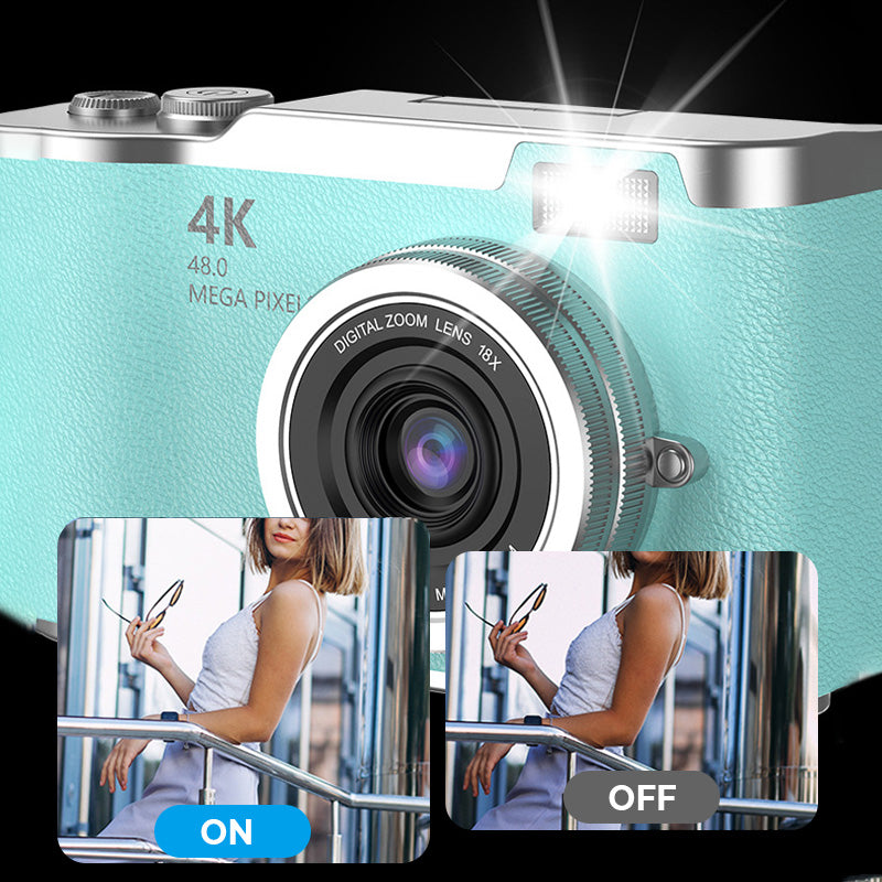 Compact 4K HD Flip Screen Video Camera