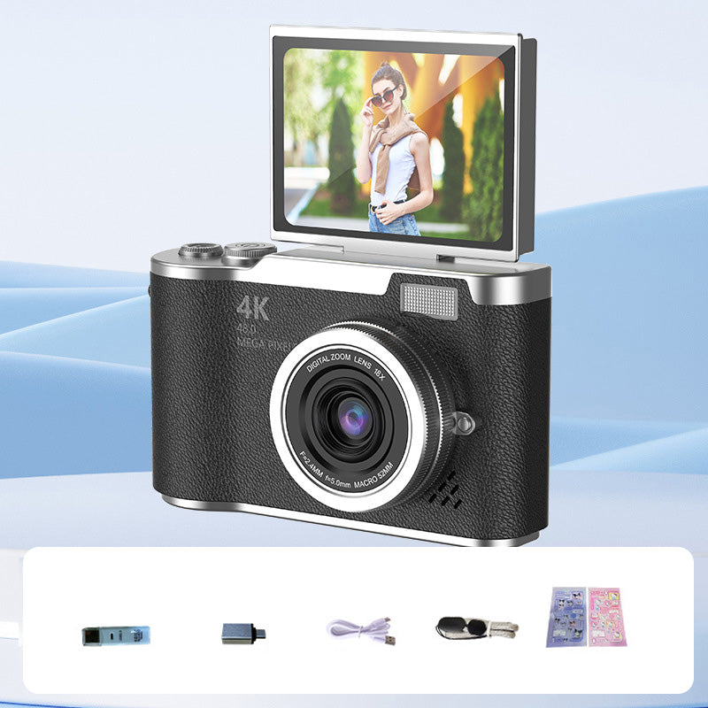 Compact 4K HD Flip Screen Video Camera
