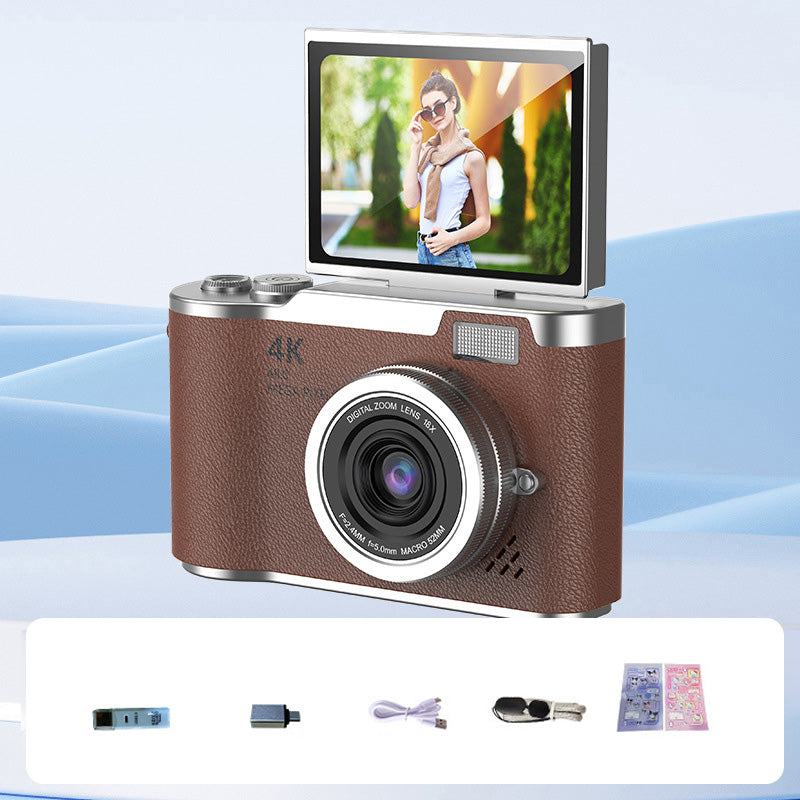 Compact 4K HD Flip Screen Video Camera