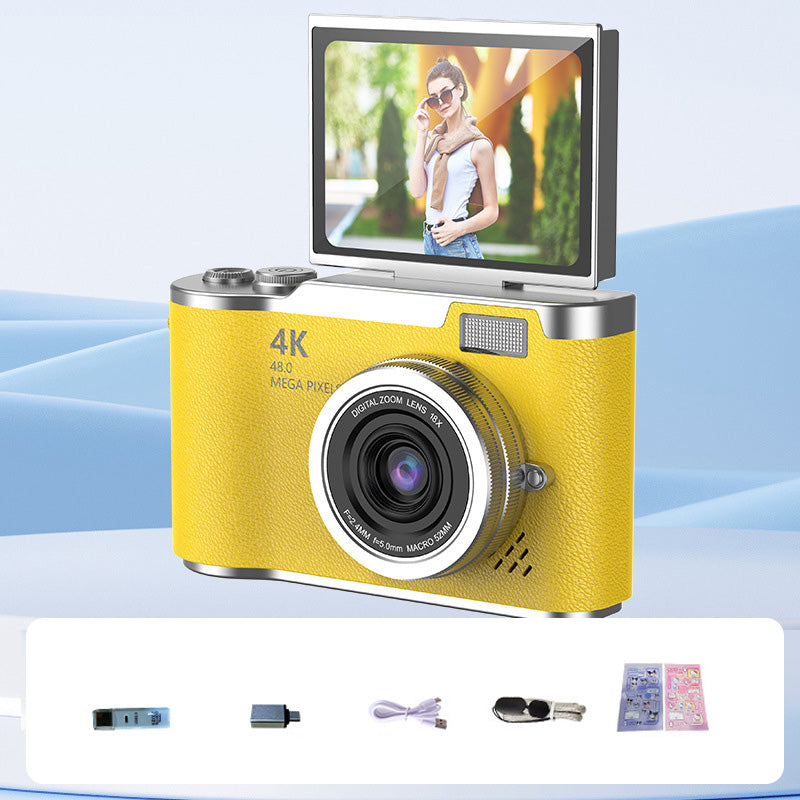 Compact 4K HD Flip Screen Video Camera