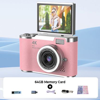 Compact 4K HD Flip Screen Video Camera
