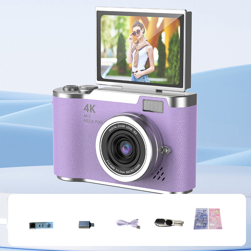 Compact 4K HD Flip Screen Video Camera