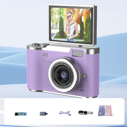 Compact 4K HD Flip Screen Video Camera