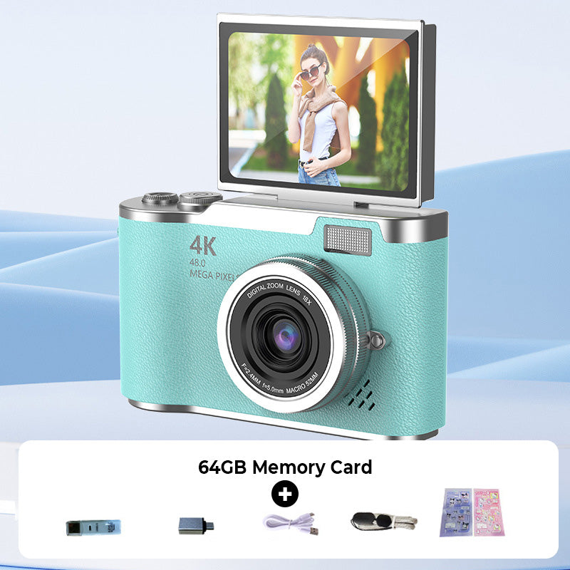Compact 4K HD Flip Screen Video Camera