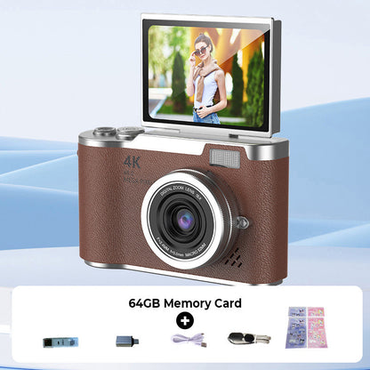 Compact 4K HD Flip Screen Video Camera