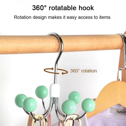 Adjustable 6 Hook Multifunctional Storage Organizer