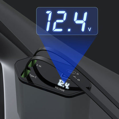 Compact 4-in-1 Quick Car Charger Kit