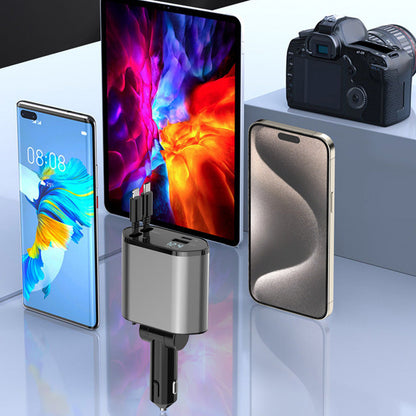 Compact 4-in-1 Quick Car Charger Kit