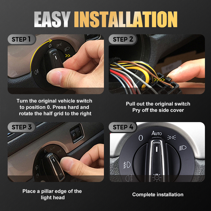 Car Headlight Dimmer Switch Control