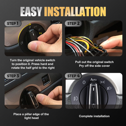 Car Headlight Dimmer Switch Control