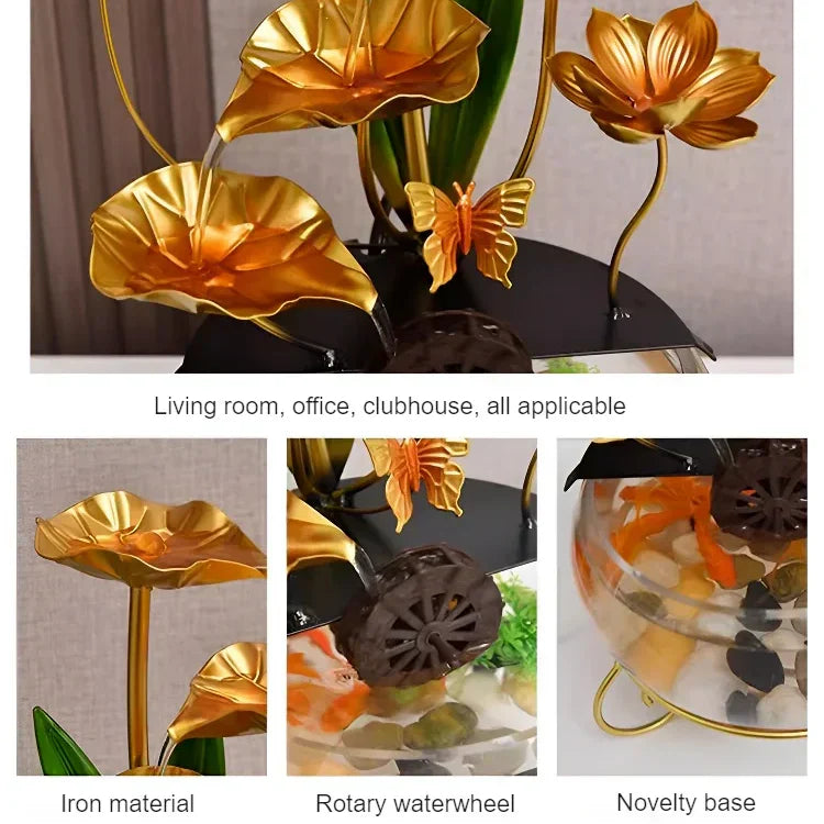 Beautiful Lotus Aquarium Ornament