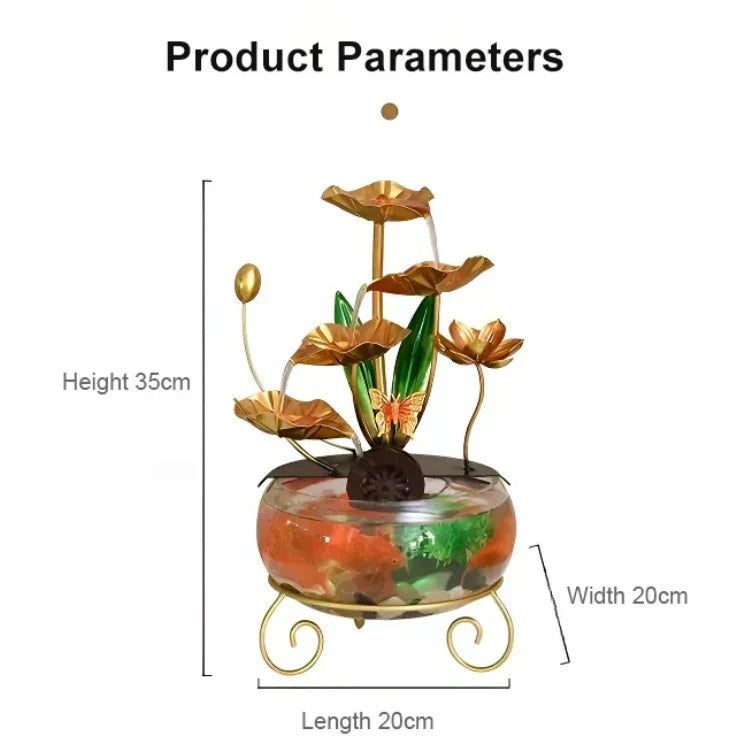 Beautiful Lotus Aquarium Ornament