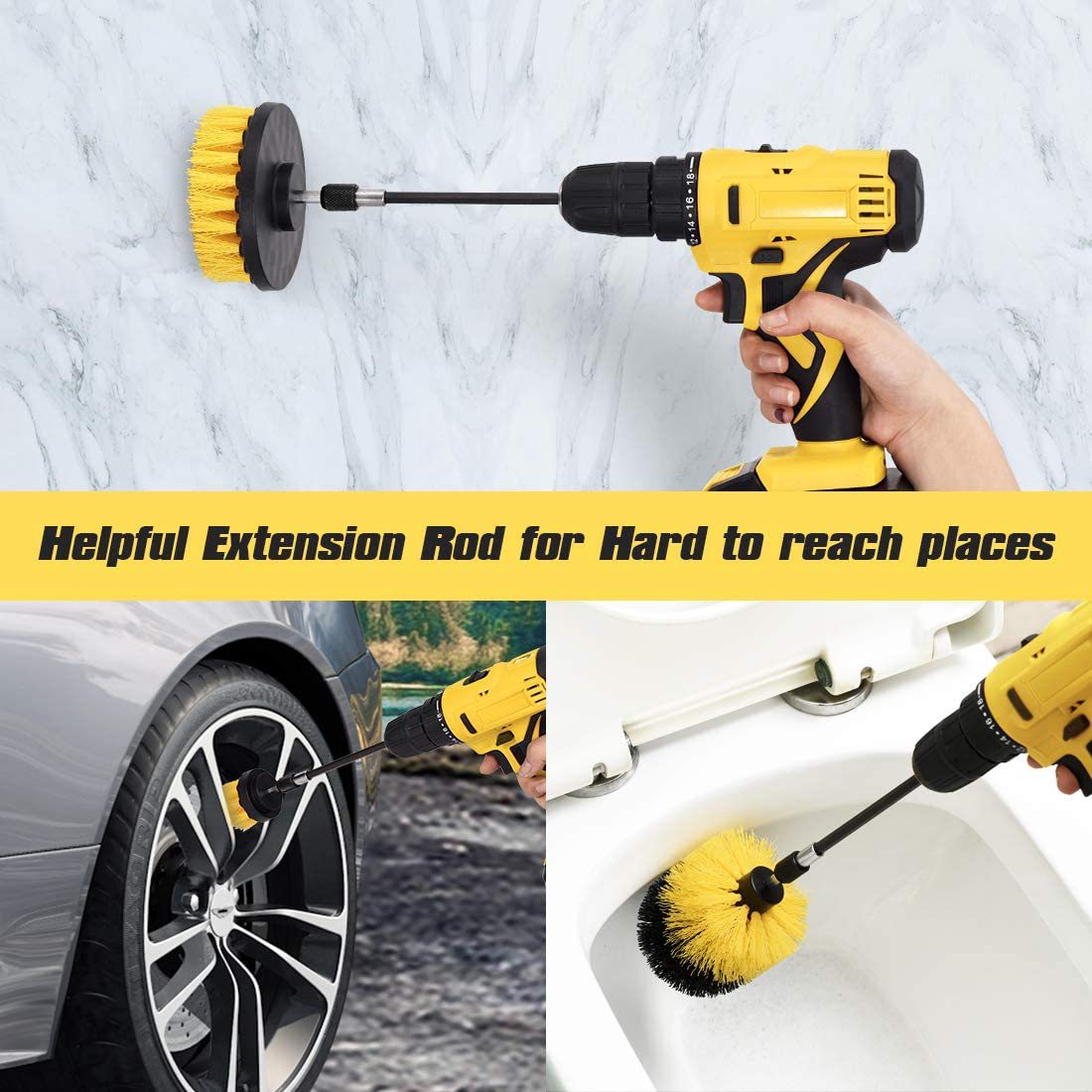 Powerful Electric Scrubbing Brush Disc