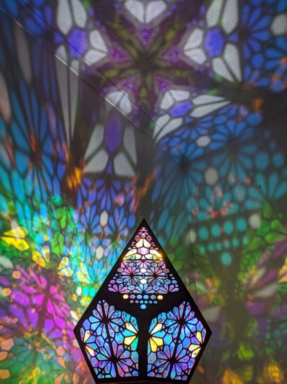 Colorful Glass Effect LED Desk Lamp