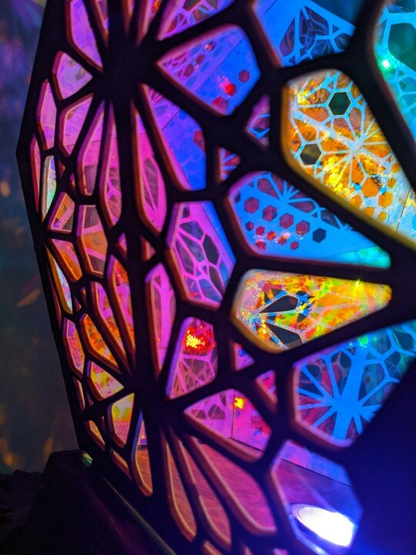 Colorful Glass Effect LED Desk Lamp