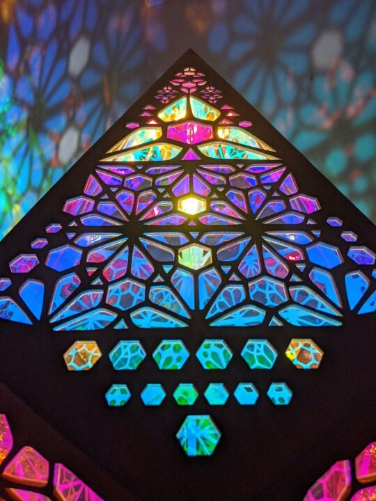 Colorful Glass Effect LED Desk Lamp