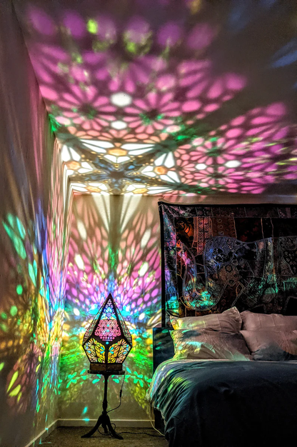 Colorful Glass Effect LED Desk Lamp