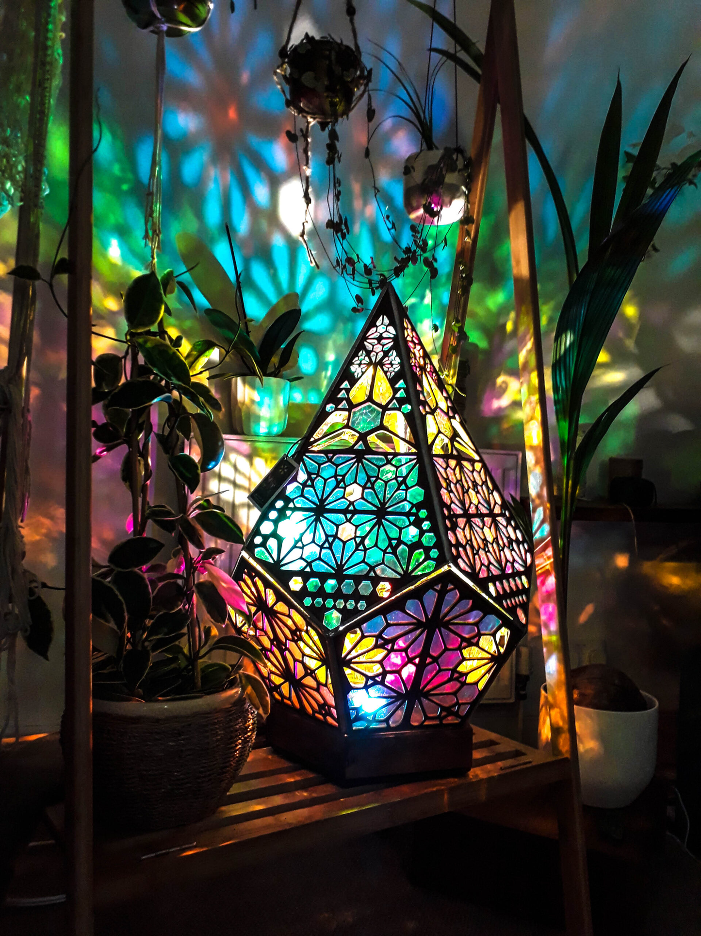 Colorful Glass Effect LED Desk Lamp - Cofik