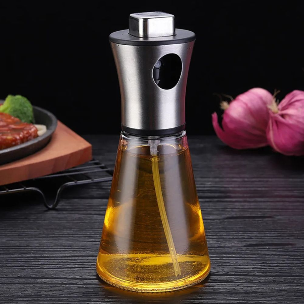 Stainless Crystal Oil Spray Bottle