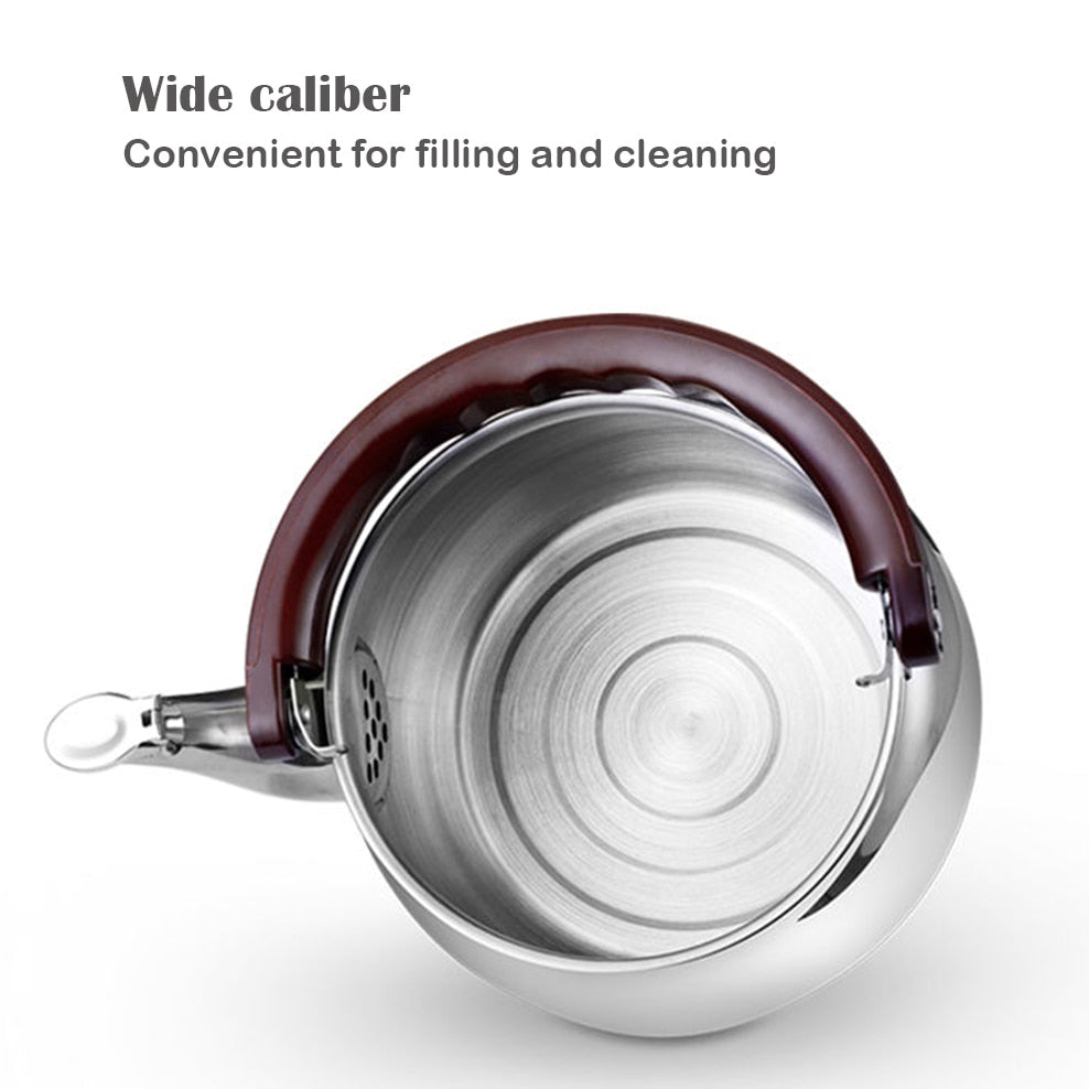Durable Stainless Steel Whistling Tea Kettle