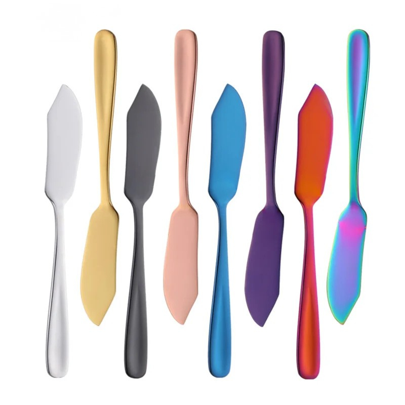 Colorful Stainless Steel Jam Cheese Spreader Knife