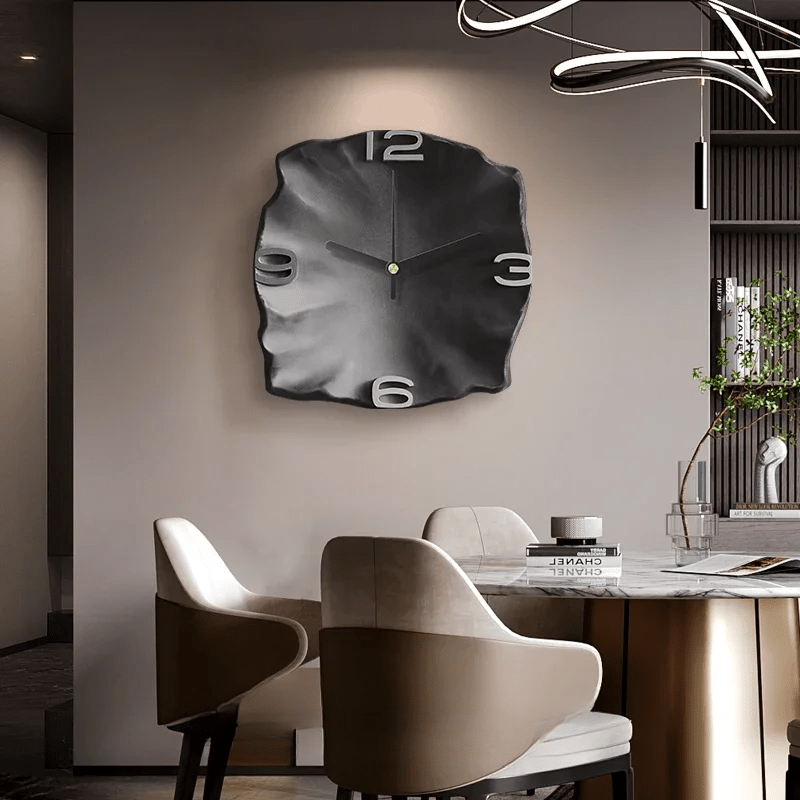 Stylish Stone Wall Clock with Quiet Quartz Movement