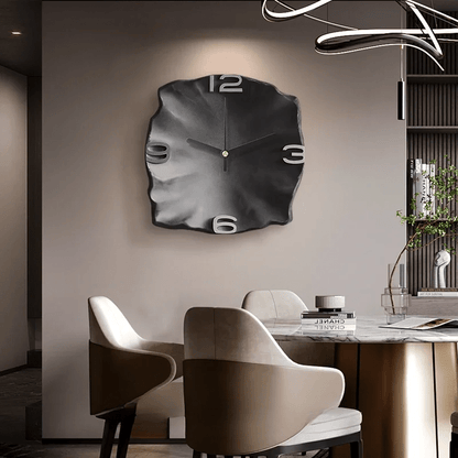 Stylish Stone Wall Clock with Quiet Quartz Movement