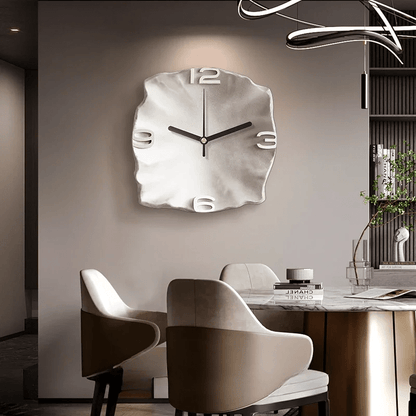 Stylish Stone Wall Clock with Quiet Quartz Movement