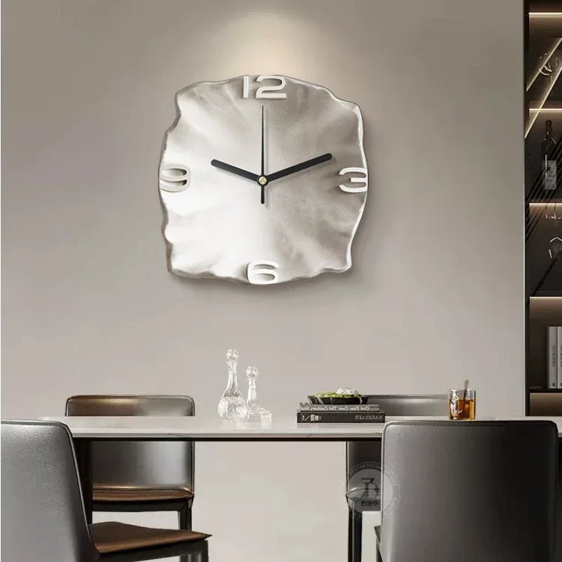 Stylish Stone Wall Clock with Quiet Quartz Movement