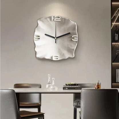 Stylish Stone Wall Clock with Quiet Quartz Movement